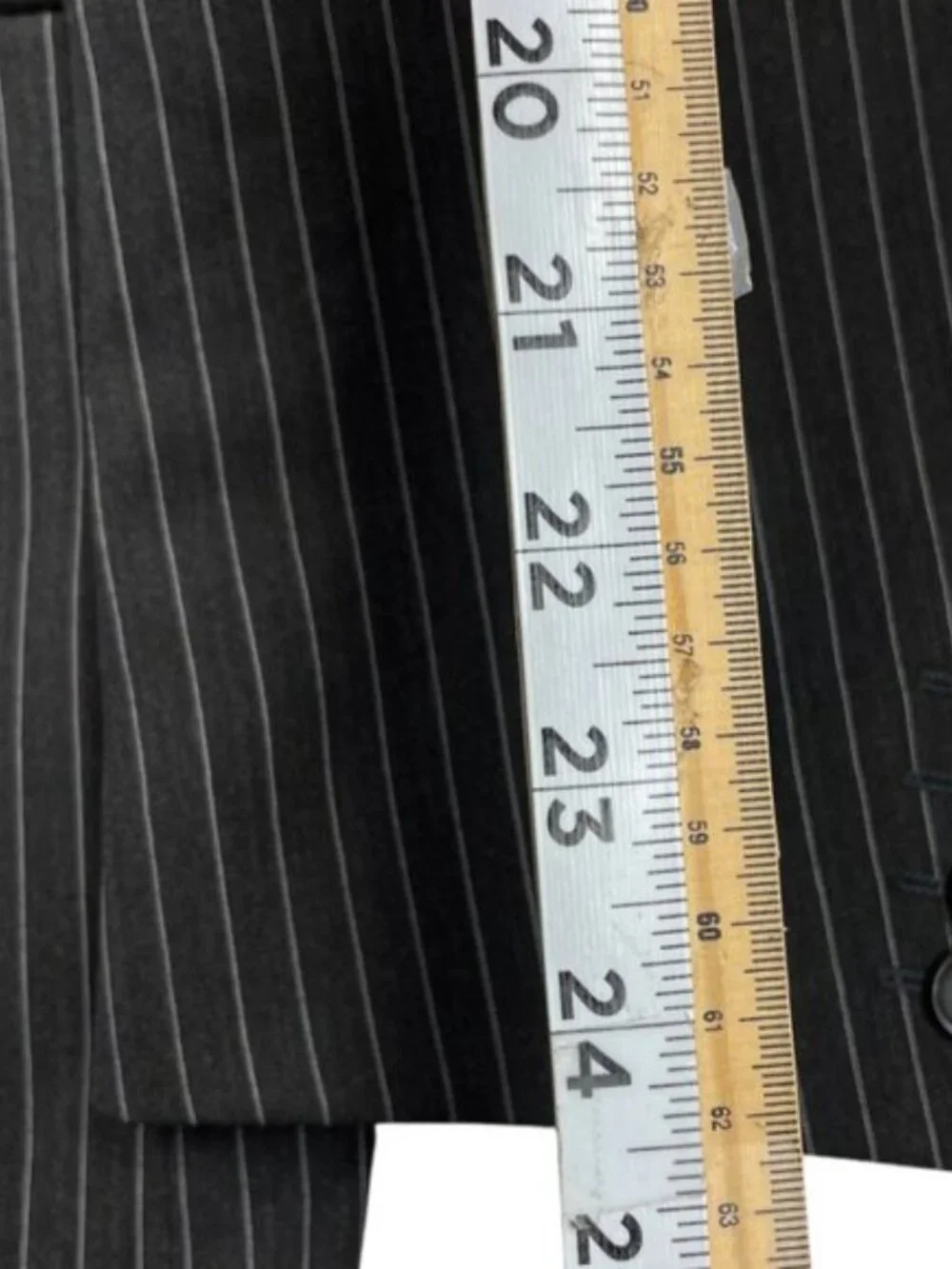 Hugo Boss Vinci/Lucca Brown Pin Stripe Wool Blazer Sport Coat Jacket Men's 42 R